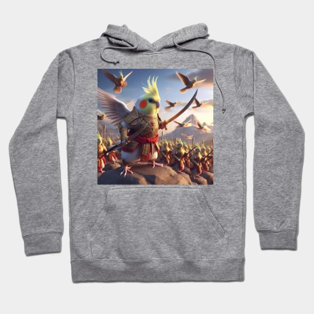 Cockatiel calopsitte warrior  guerrier Hoodie by T-Shirts Univers 